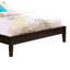 Très grand lit plateforme noir de style oriental avec conception épurée et fabrication durable pour les chambres modernes-307299323-393984788