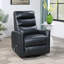 Fauteuil inclinable et pivotant en similicuir Sacson-540317555