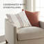 Coussin décoratif à rayures en coton teint en fil Yarn-2087620778