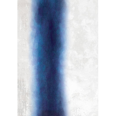 Abstract Sapphire Stripe - Painting Print