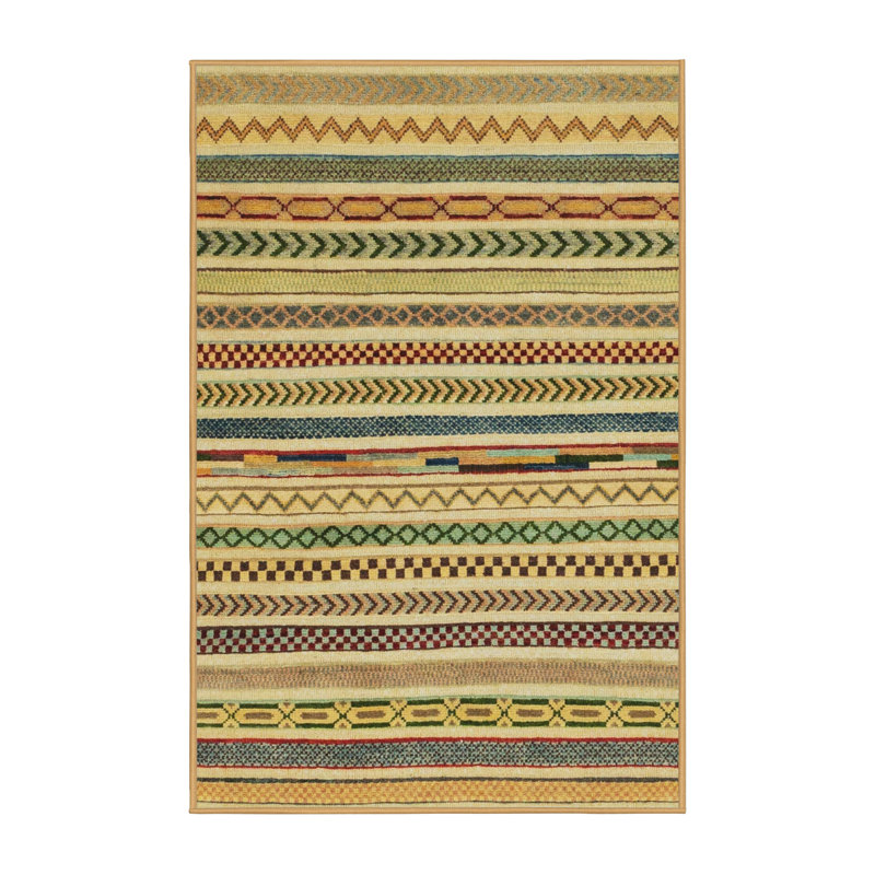 Abstract Indoor Rug, Rectangle 2' x 4'