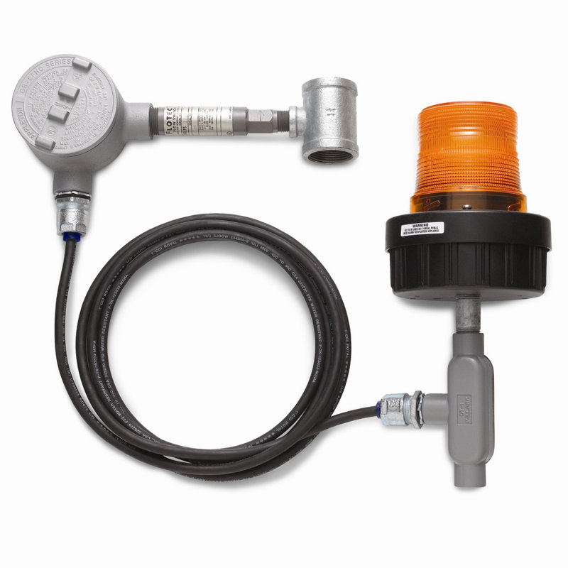 Alarm System with Flow Switch and Light