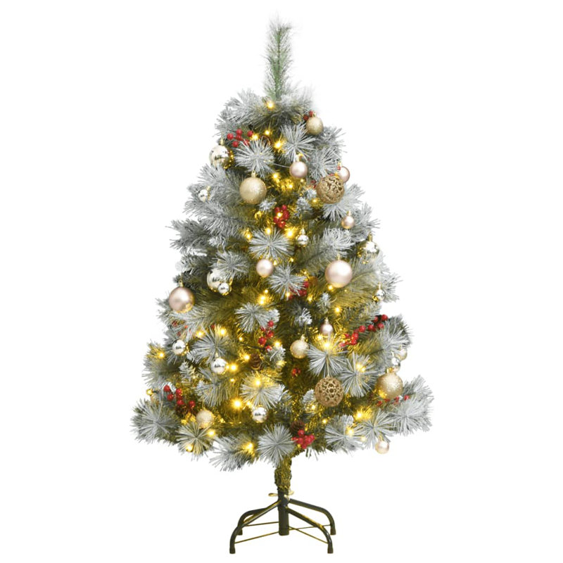 Arbre de Noël artificiel éclairé, 4,9 pi