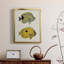 Poisson jaune et gris III - Toile avec cadre de qualité supérieure - Prêt à être accroché