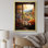 «Brown Farmhouse Window Blooms In Summer II», art mural fenêtres de ferme