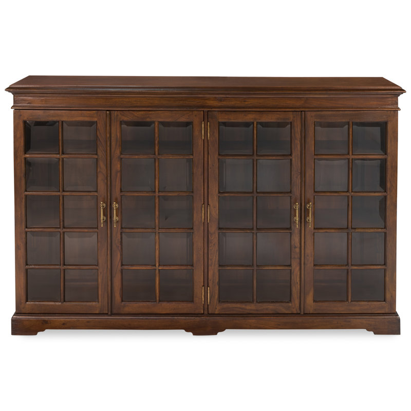 Morgan Solid Wood Bookcase, Walnut/Dark Brown