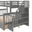 Lit superposé simple au-dessus de double Stairway-132276729