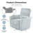 39" Wide Modern Power Oversized Recliner Chair with 2 Pillows, USB Ports Electric Nursing Reclining Chairs, Comfy Chair for Bedroom Living Room-627967597