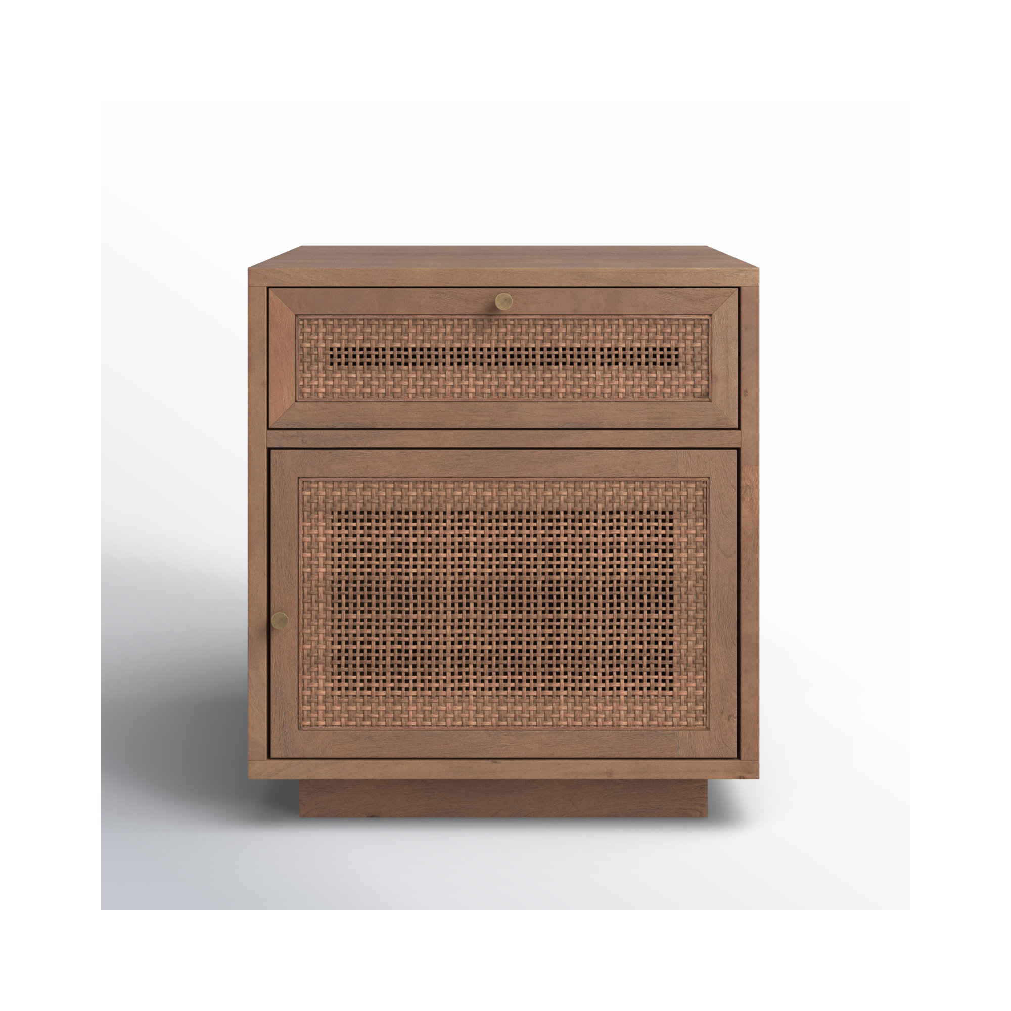 Cinna End Table With Storage, Medium Brown