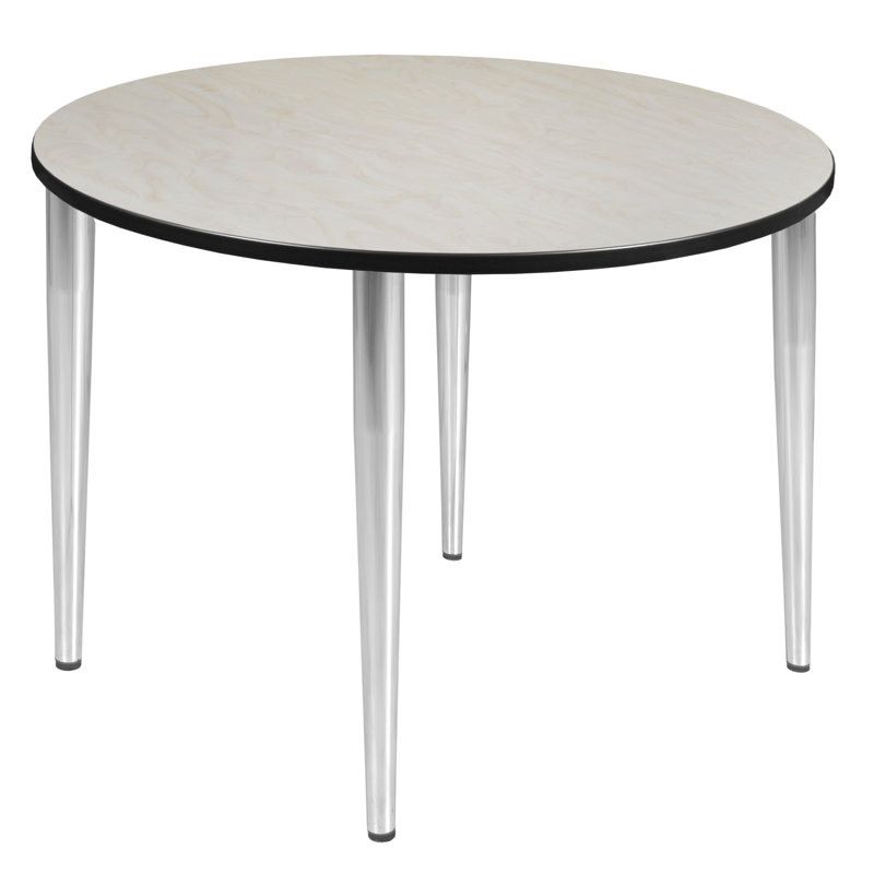 Plateau de table Regency Kahlo, pieds fuselés chromés