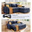 Upholstered Sectional Sofa Bed With Storage Space-1138656931