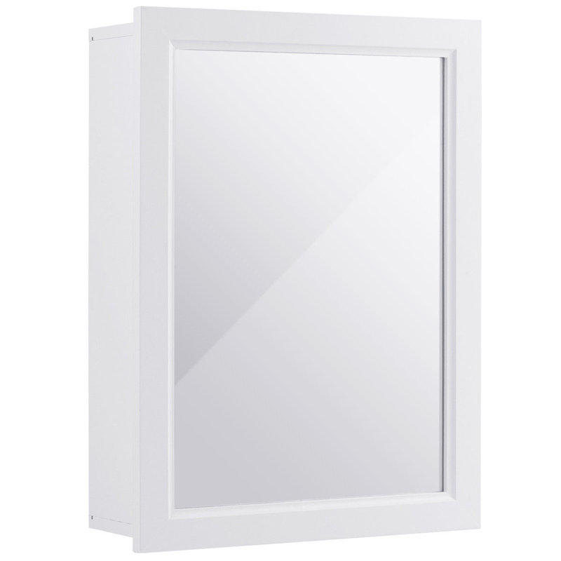 Armoire à pharmacie à 1 porte avec 1 tablette réglable Andjoua