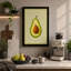 Avocado Cross-Section Botanical - Wrapped Canvas-1739738183-1739738207