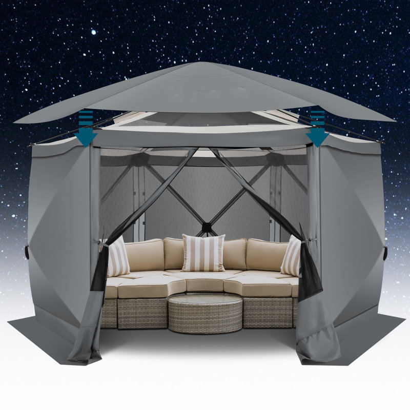 Pop-up abri de jardin, Gris
