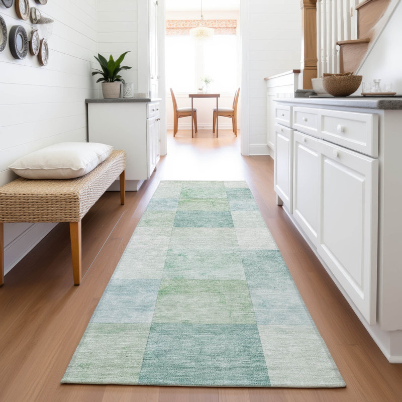 Premium Machine Washable Alijah AMF1255 Geometric Rug, Runner 2'3" x 7'6"