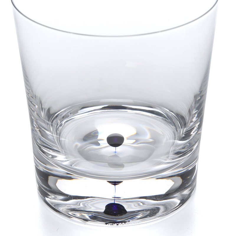 Intermezzo 8 oz. Whiskey Glass, Blue/Clear, 11 oz.