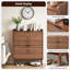 Armoire de rangement pour chaussures 12 paires, organisateur de chaussures de vestibule moderne avec portes géométriques