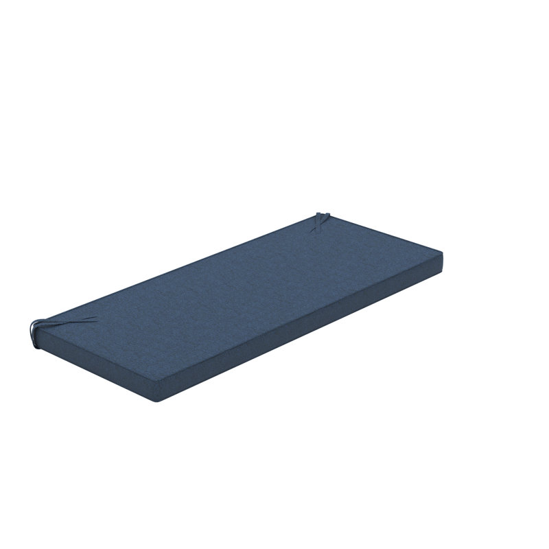 Wayfair Custom Outdoor Bench Cushion With Sunbrella Fabric, 40" x 17", Echo Midnight Sunbrella®