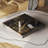 Luxury-Style Square Marble Coffee Table-1935847297