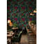 Papier peint floral rétro éclectique-501789480
