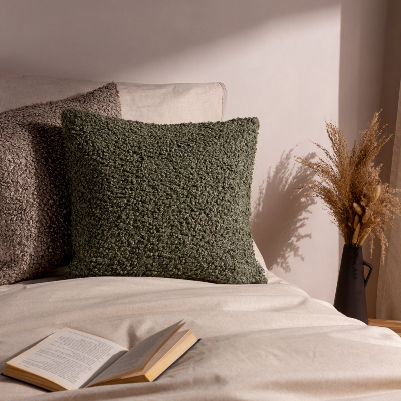 Cabu Square Cushion Cover, Green