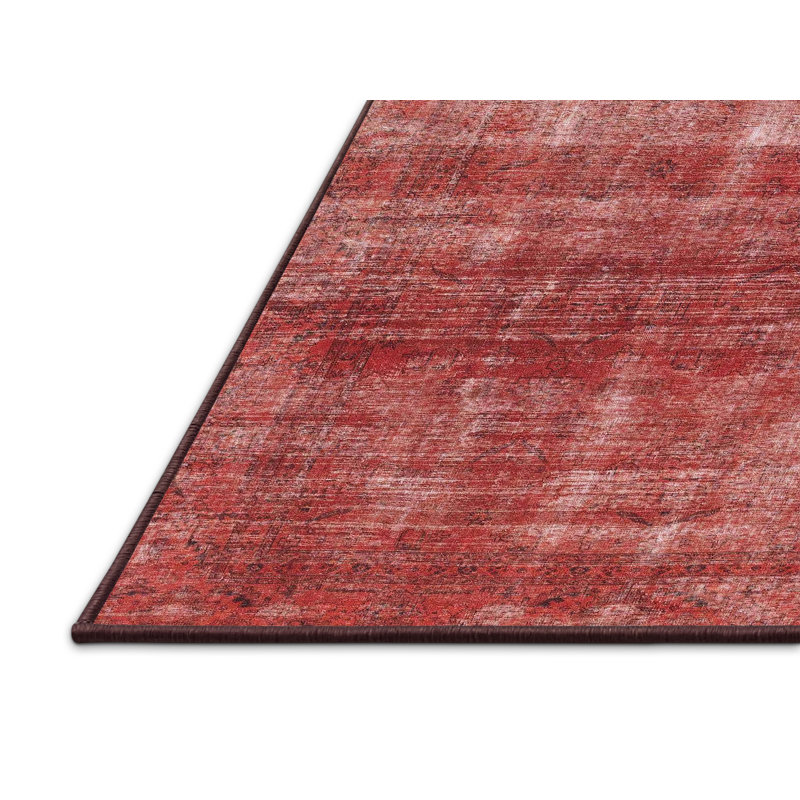 Tapis décoratif multicolore à motif abstrait, Rectangle 5 pi x 8 pi