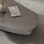 Table basse moderne et minimaliste en acier inoxydable