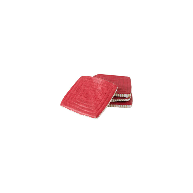 Ensemble de sous-verres The Winter Reuge, Rouge