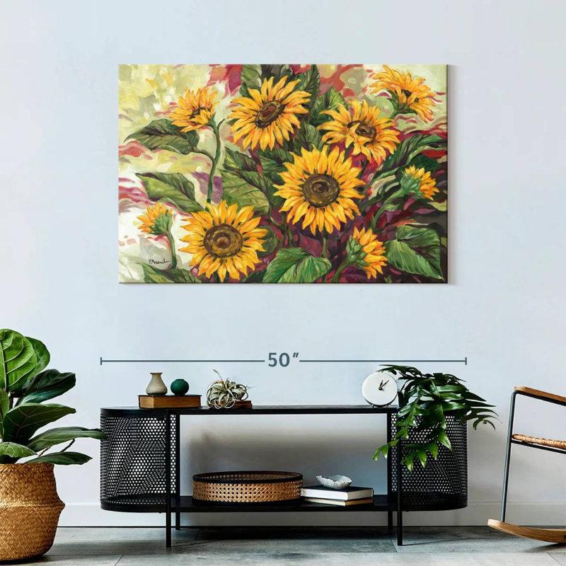 Harnek tournesols flamboyants, H 30 po x l 45 po
