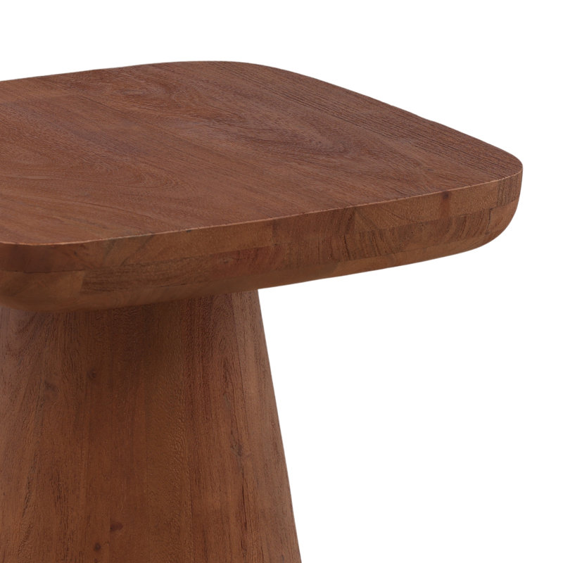 Darin Solid Wood End Table, Brown