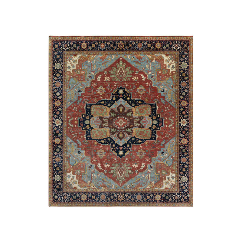 Tapis surdimensionné en laine noué à la main rouge antique 13 pi 9 po x 16 pi 2 po 2D27838470F84D349AE9DE66C153EB9A