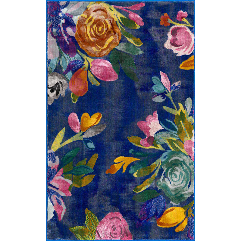 Floral Indoor Rug, Rectangle 2' x 3'
