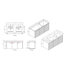 Ensemble de meuble-lavabo double 48 po avec plateau en résine-4699425