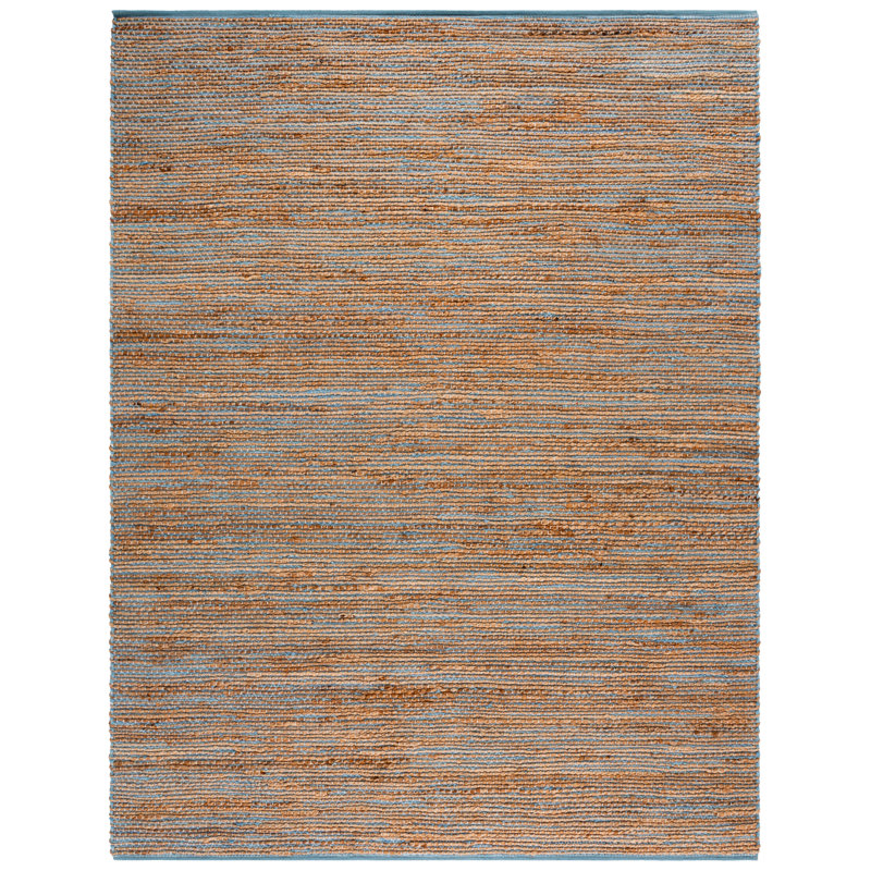 Cape Cod 236 Hand Woven Jute; Cotton No Pattern Rug, Rectangle 8' x 10'