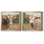 «On the pasture I», ensemble de 2 reproductions d'art sur toile-269289981-269289978