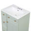 24-Inch Bathroom Vanity Cabinet with Ceramic Sink, 2 Drawers, 1 Door-1156281554