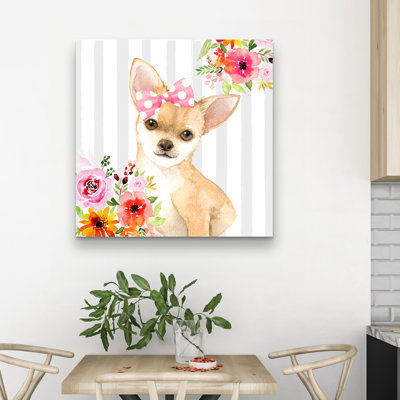 Chihuahua dog - 32"x32" art on canvas