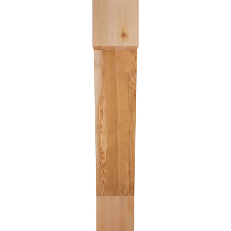 Support de bloc traditionnel, Cèdre rouge de l'Ouest (scié brut), H 34 po x l 6 po x P 26 po