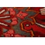 Tapis traditionnel rouge en laine 8 x 12