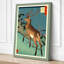 Leaping Deer Japandi - Wrapped Canvas-1822033308-1822033376