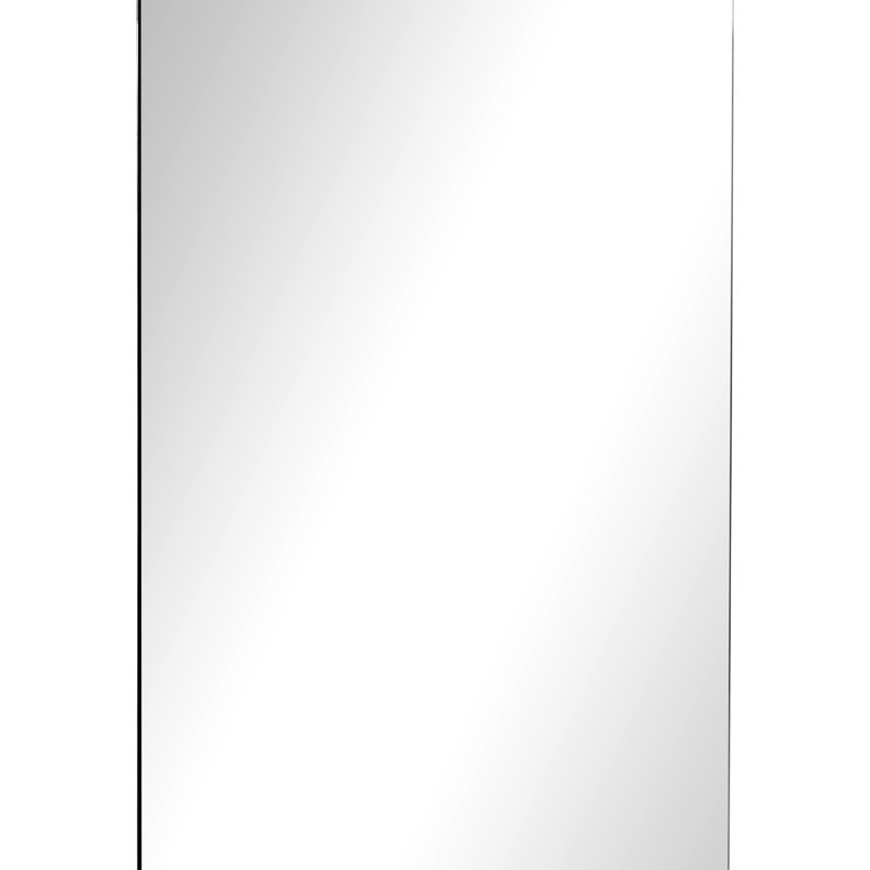 Armoire avec miroir argenté - 15,26 po x 22,89 po, pour salle de bain, salon et rangement pour la lessive, porte de salle de bain à charnière, rangement