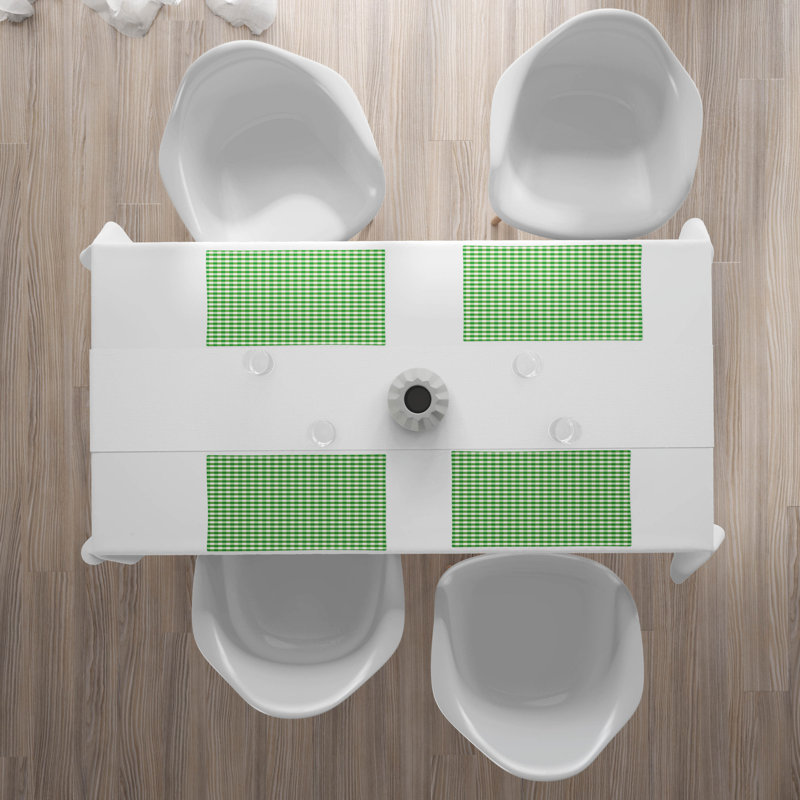Polyester Gingham Rectangle Placemat