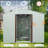 6Ft X 5Ft Outdoor Metal Storage Shed With Metal Foundation ,White-119458138-119458133
