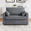 Canapé-lit simple 47,2 po avec canapé-lit, matelas pliable, table d'appoint pliable, pochette de rangement latérale et deux ports USB pour le salon, gris-887705726