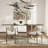Jimmie Mixed Material Upholstered Dining Arm Chair