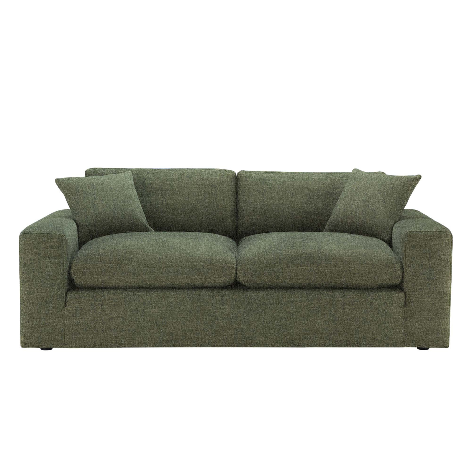 Asher 82'' Upholstered Sofa, Mellow Forest Chenille