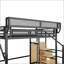 Grand lit mezzanine avec escalier-640579913-640579916
