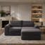 75.5 " Corduroy L-Shaped Sofa & Chaise-404095253