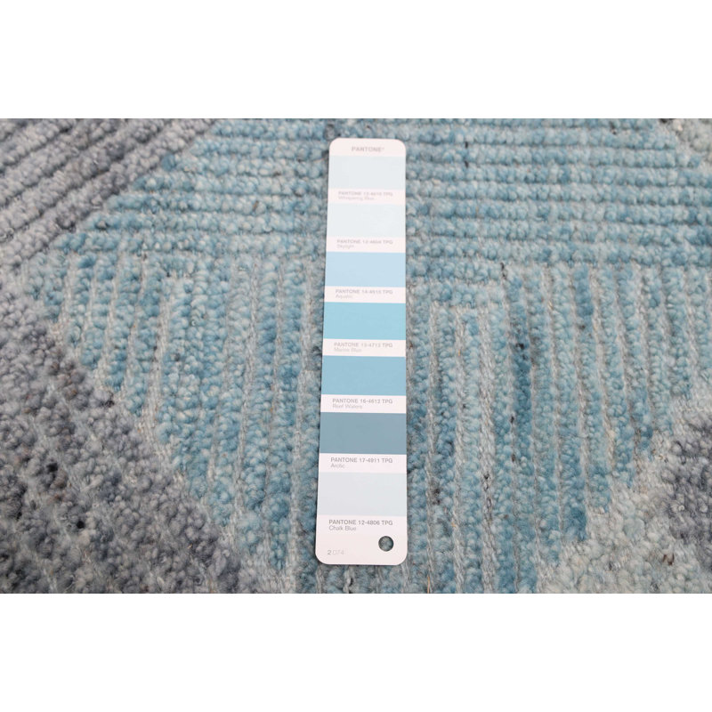 Tapis bleu ciel Tangier 8 pi 3 po x 9 pi 10 po