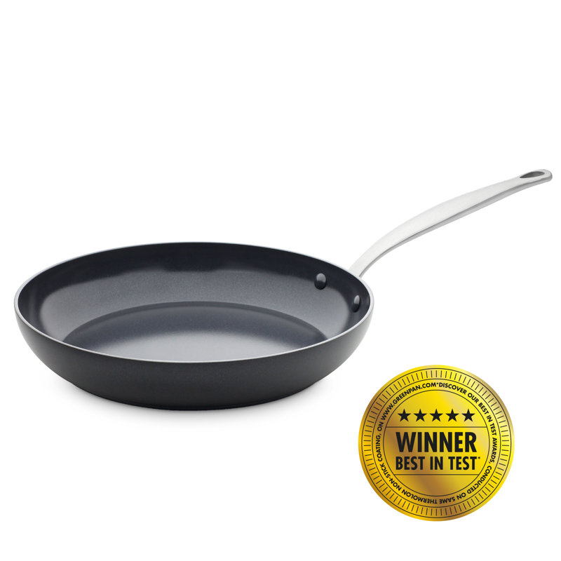 GreenPan Barcelona Black Aluminium Non-Stick Frying Pan, 30 cm